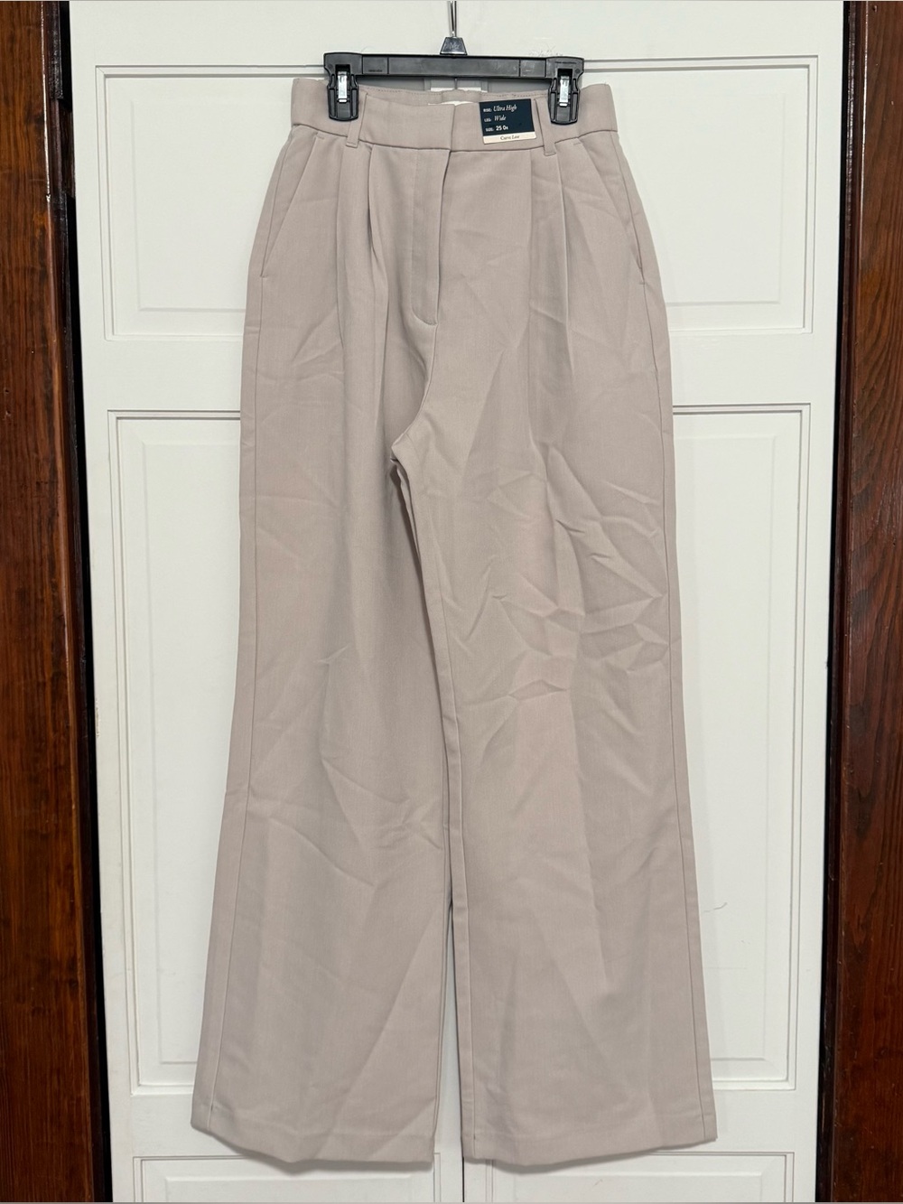 NWT Abercrombie & Fitch Curve Love Sloane Tailored ultra high wide leg pants